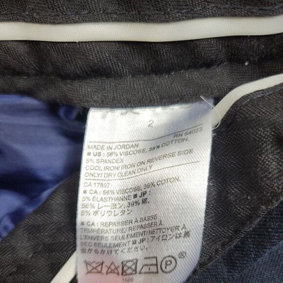 Banana Republic Pants Womens 2 Blue Ankle Crop Navy Cropped - Picture 4 of 8